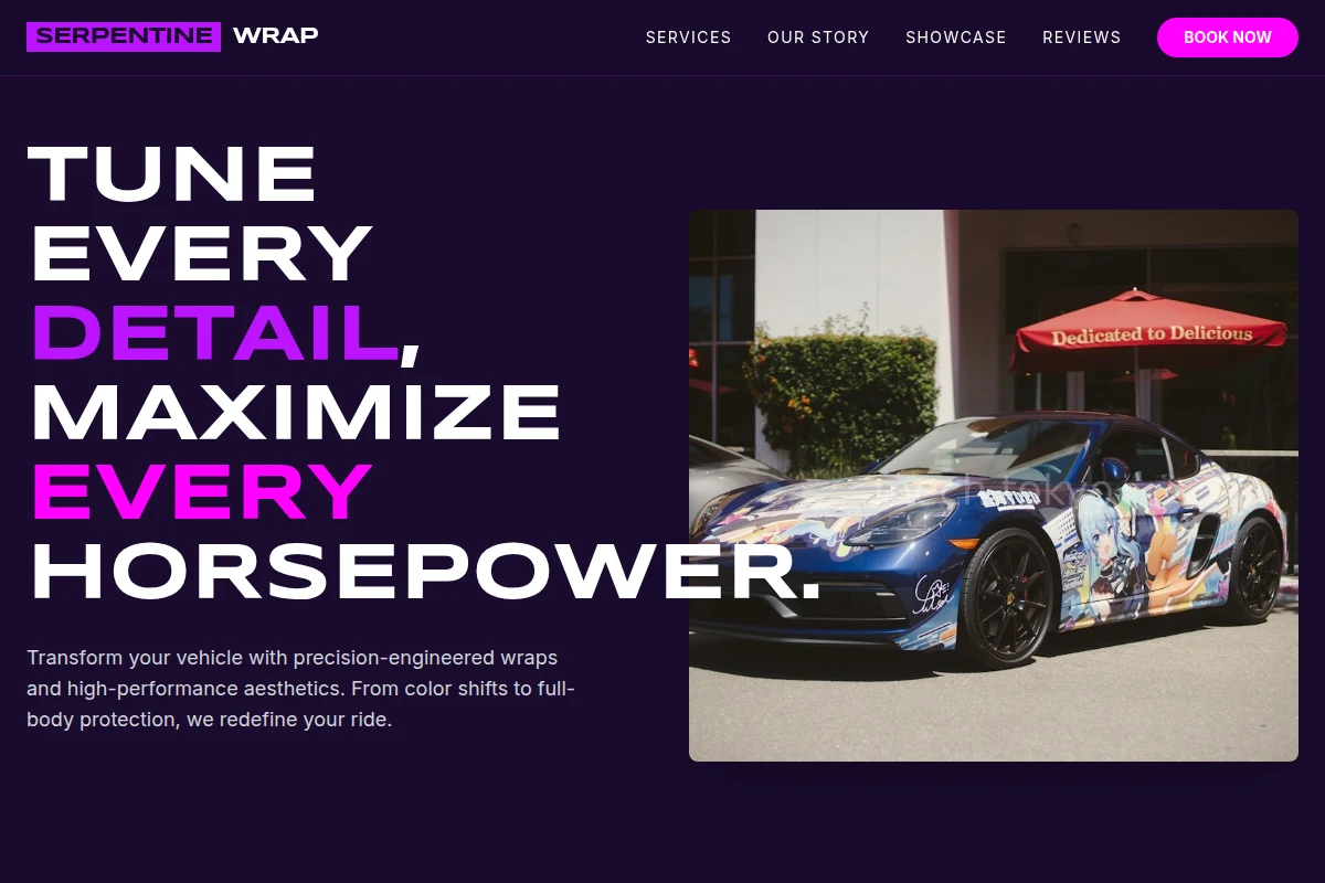 Serpentine Car Wrap